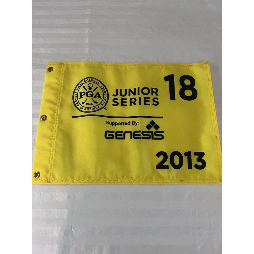 2013 PGA Junior Series Golf Pin Flag 18 Penn State Blue Course Genesis New